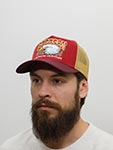 Бейсболка STETSON арт. 7761128 TRUCKER CAP EAGLE HEAD (бордовый / красный)